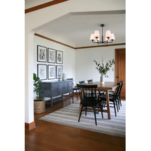Abbey Iron & Glass 6 Light Pendant